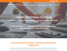 Tablet Screenshot of preferredcfo.com